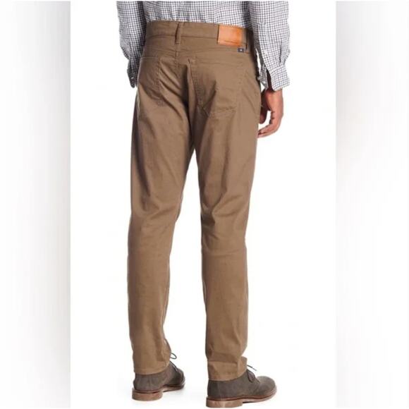 Lucky Brand Pants 121 Slim‎ Straight Chino Brown Khaki Size 36 x 32 - Picture 2 of 14